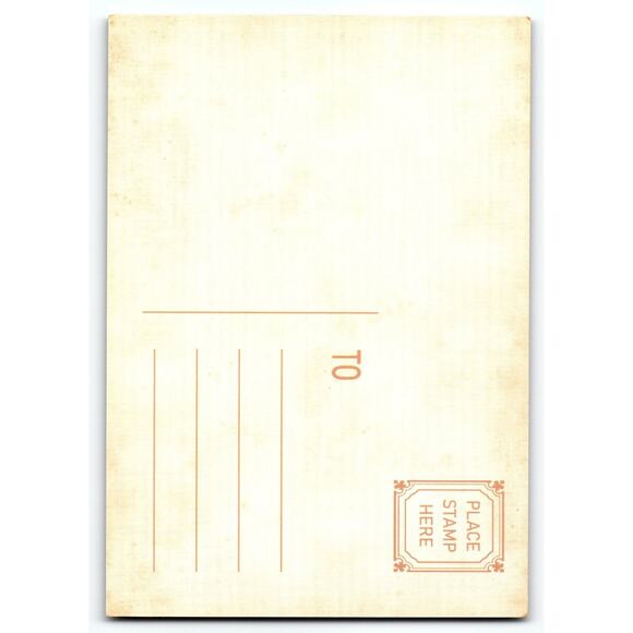 Vintage Halloween Postcard with Jack-o'-Lanterns & Haunted House Moonlit - Picture 2 of 2